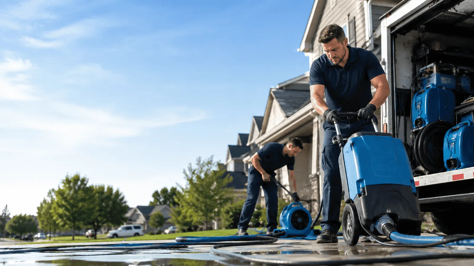 Crawlspace Water Damage being performed in Portland, PA